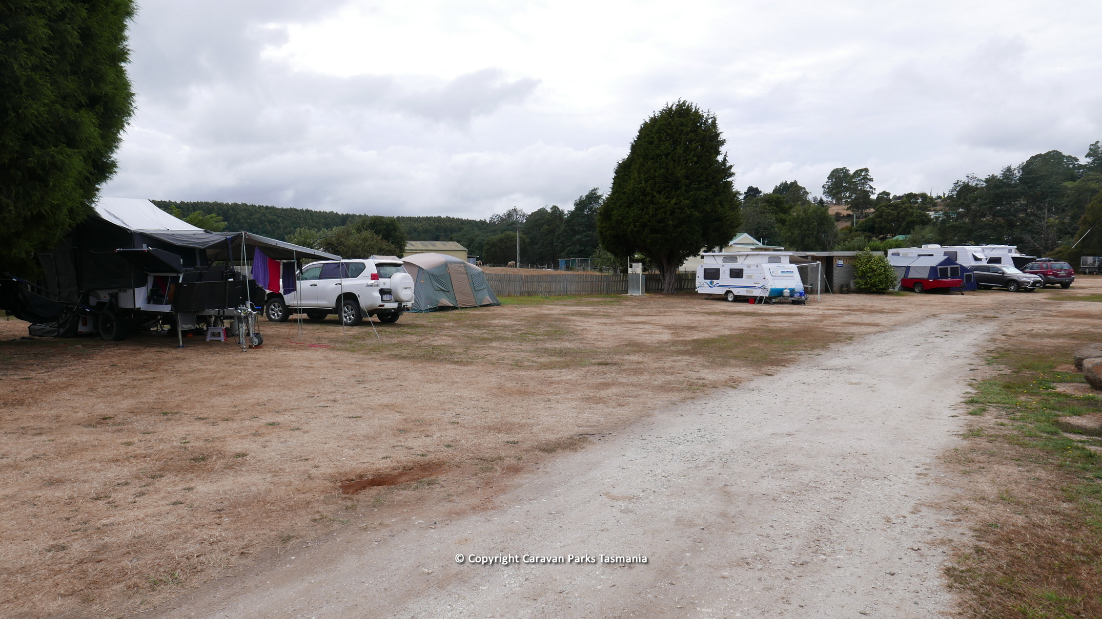 caravan park camping branxholm tasmania blue derby